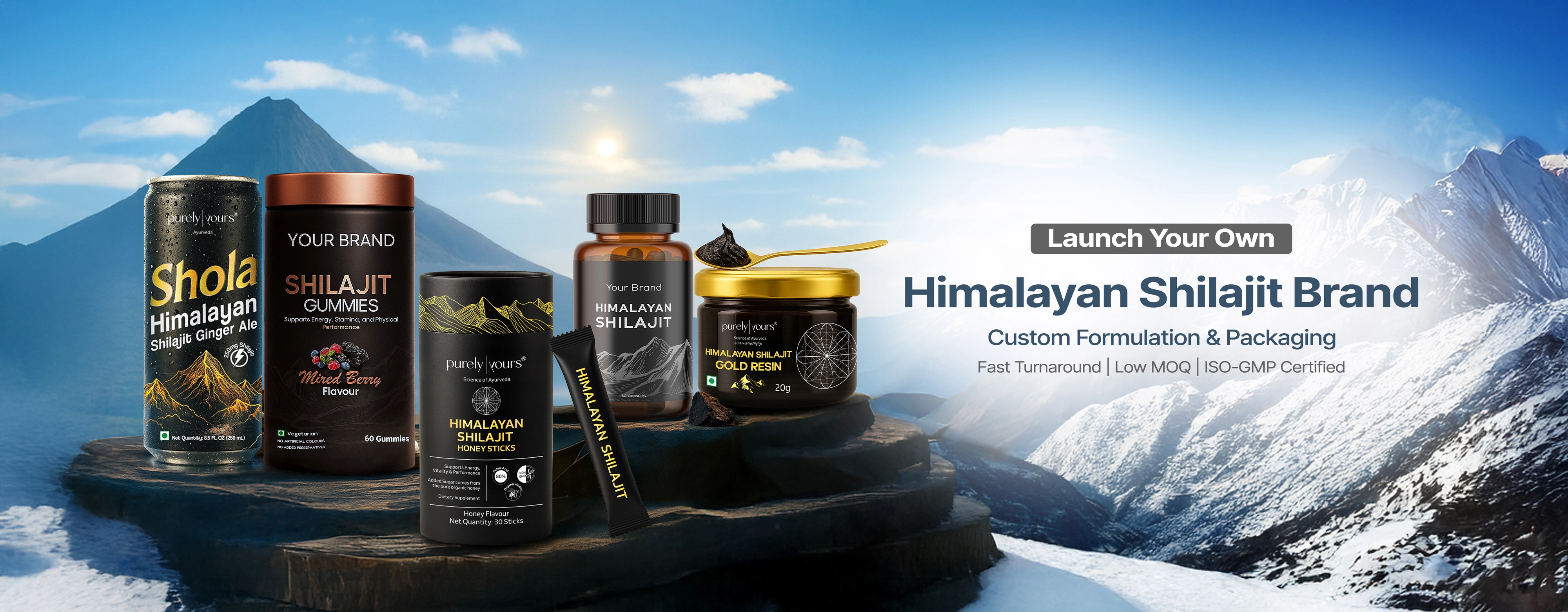 Launch Your Own Himalayan Shilajit Brand - Custom Formulation & Packaging
