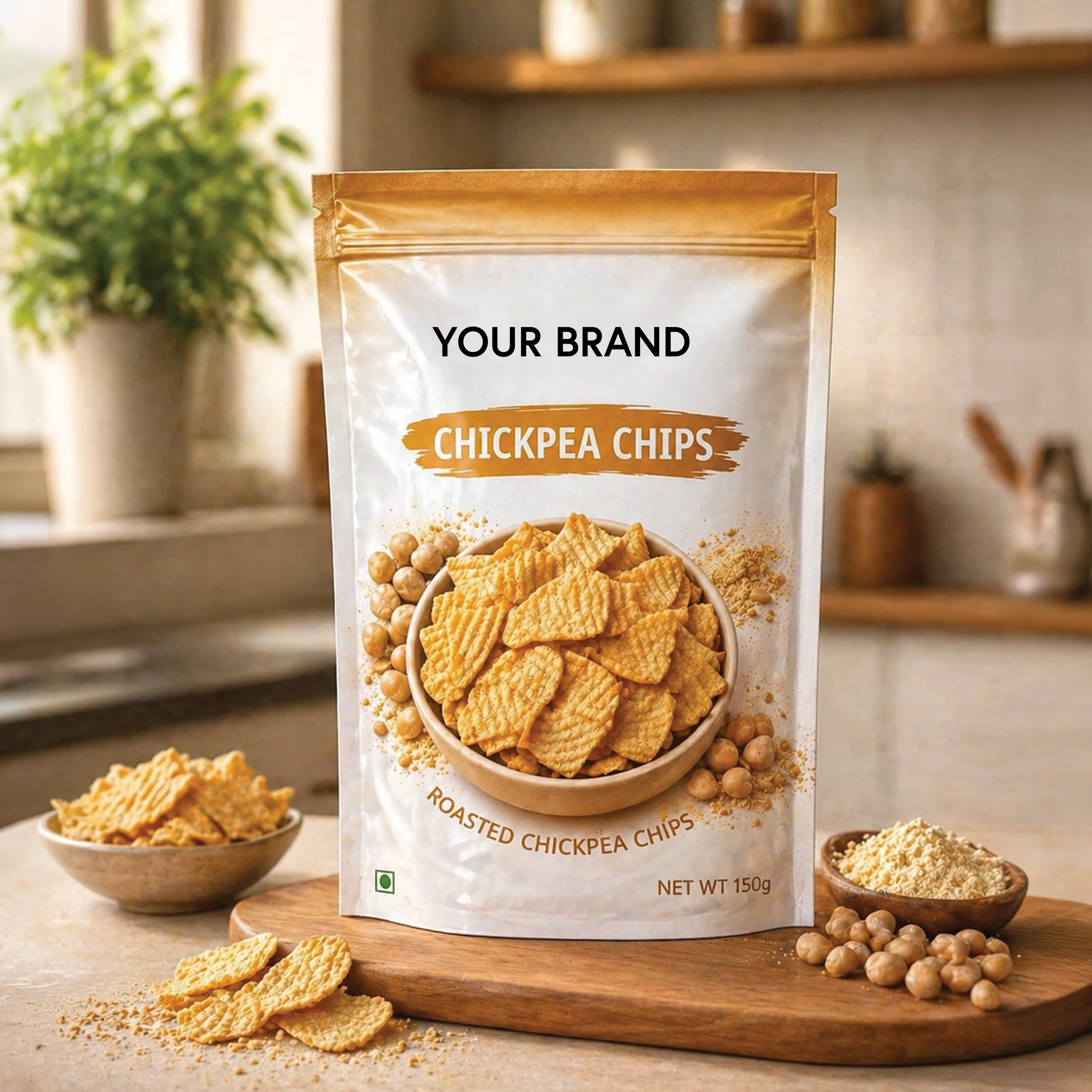 Chickpea Baked Chips